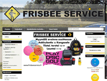 Tablet Screenshot of frisbeeservice.fi